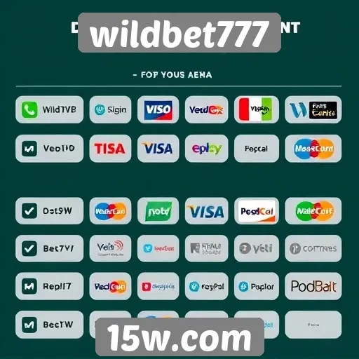 Métodos de pagamento aceitos no wildbet777